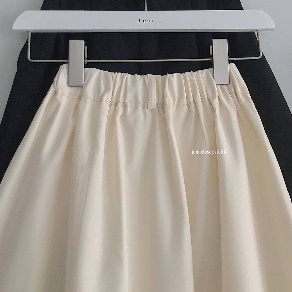 Chân váy chữ A SKALE vải thô Chân váy dài trẻ trung năng động Jem Closet Studio 3404