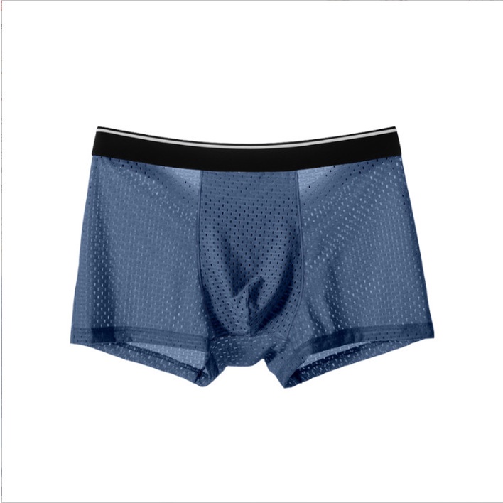 Hộp 4 sịp đùi, quần lót boxer thông hơi cao cấp dành cho nam Veikucool, cạp đen 3cm, cotton co giãn 4 chiều thoải mái.