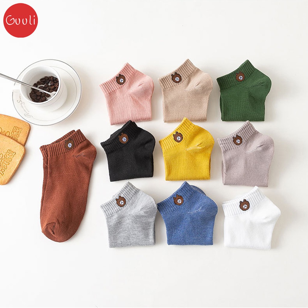 [1H SALE SOCK] Tất gấu cổ ngắn phong cách Hàn Quốc