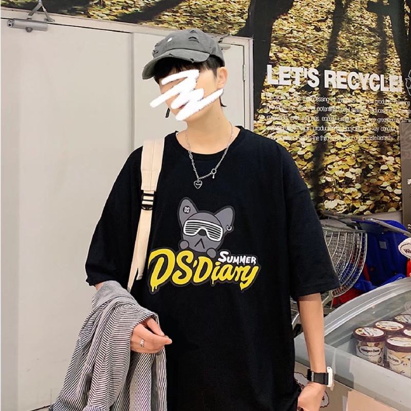 Áo Thun Tay Ngắn Dáng Rộng In Chữ Phong Cách Nhật Bản Thời Trang Mùa Hè Cho Nam Size M-8XL