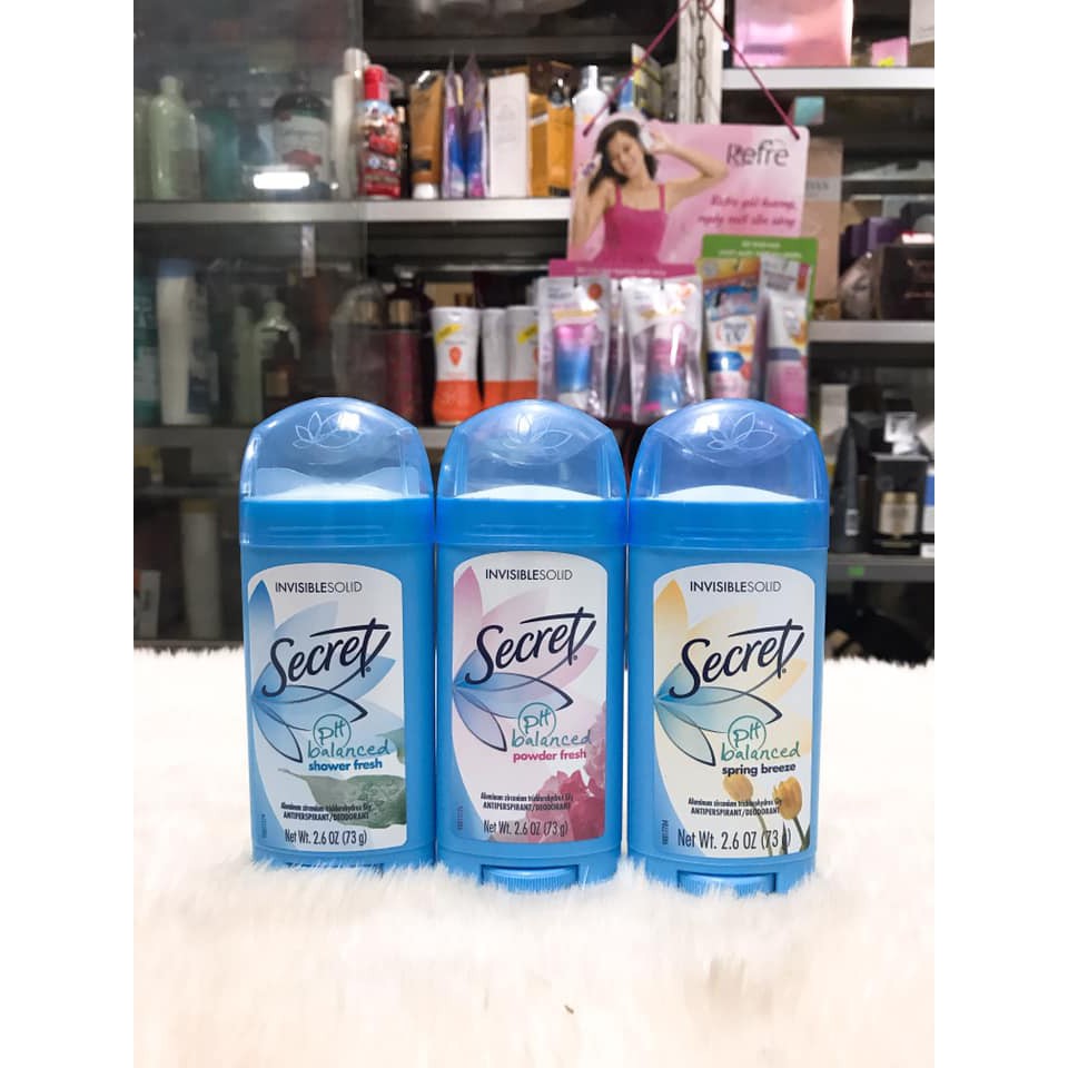 Lăn sáp khử mùi Secret 24h (Sáp-Nữ) 73g