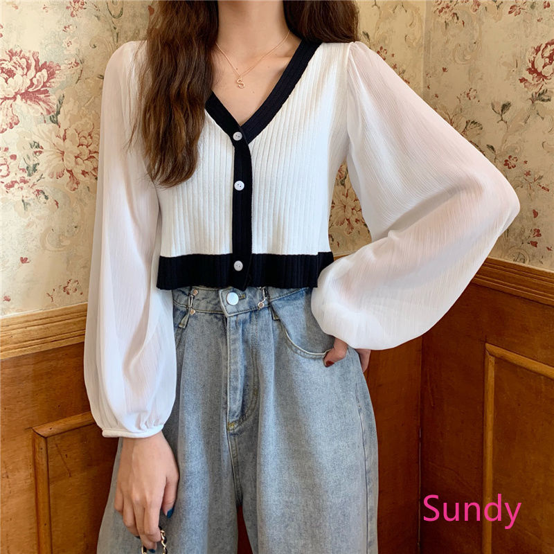 Áo Khoác Cardigan Tay Dài Thiết Kế Dáng Rộng Thoải Mái