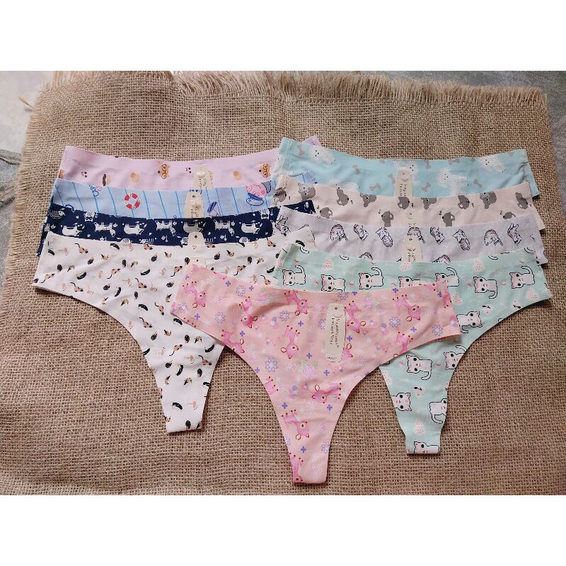 Quần lót lọt khe su điều hoà mềm mát hoạ tiết dễ thương mới lạ 051