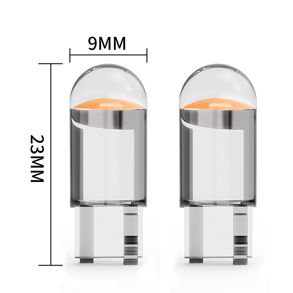 1 Đèn LED 24V T10 W5W 194 168 COB SMD 6000K Ánh Sáng Xanh / Cam Cho Xe Hơi