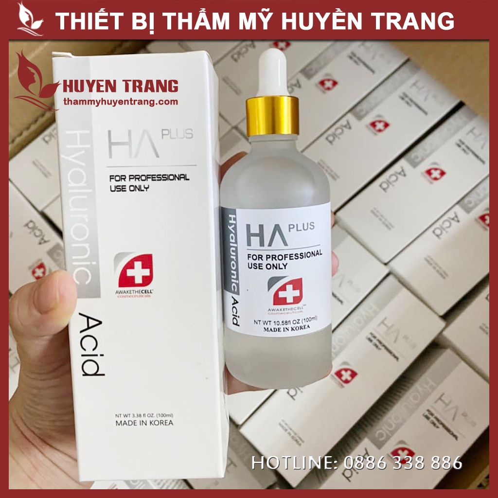 Serum HA Plus Cấp Ẩm Dưỡng Da 100ml Mẫu Bạc - Thẩm Mỹ Huyền Trang NANOCEE