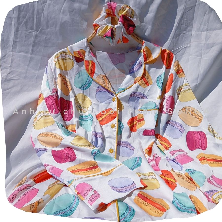 Đồ bộ kiểu đẹp Bộ pijama lụa ngủ nữ quần dài 1021TDQD09