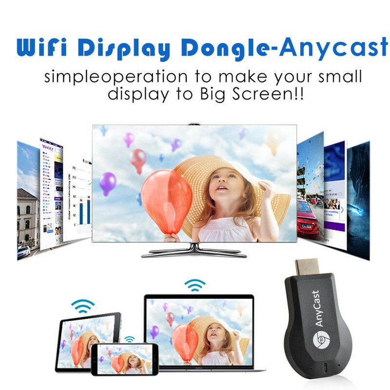 Thiết bị chia sẻ hình ảnh Anycast M2 Plus Miracast 1080p kèm phụ kiện