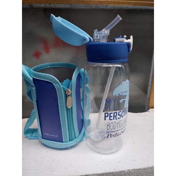 Bình đựng nước trẻ em có ống hút , dây đeo, bình INOCHI nhựa Tritan
