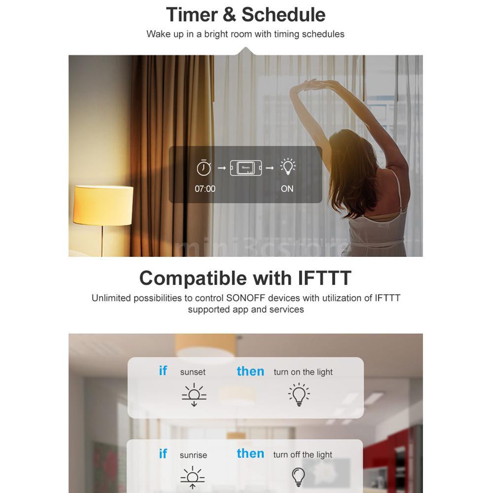 SONOFF BASIC R3 Công Tắc Điều Khiển Đèn Thông Minh công tắc WIFI