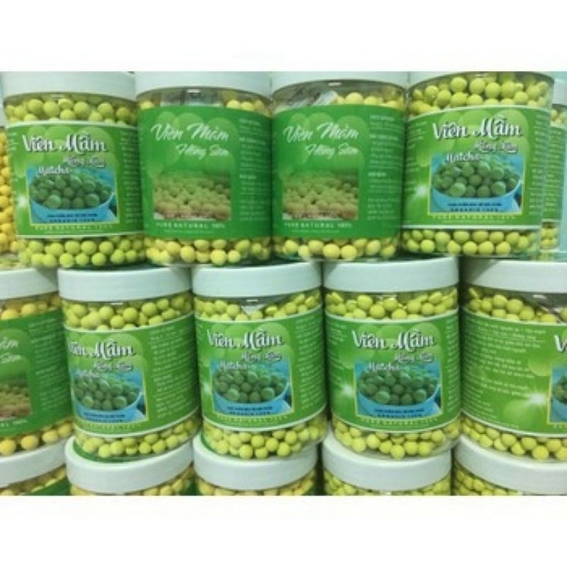 Viên mầm đậu nành matcha hộp 500g