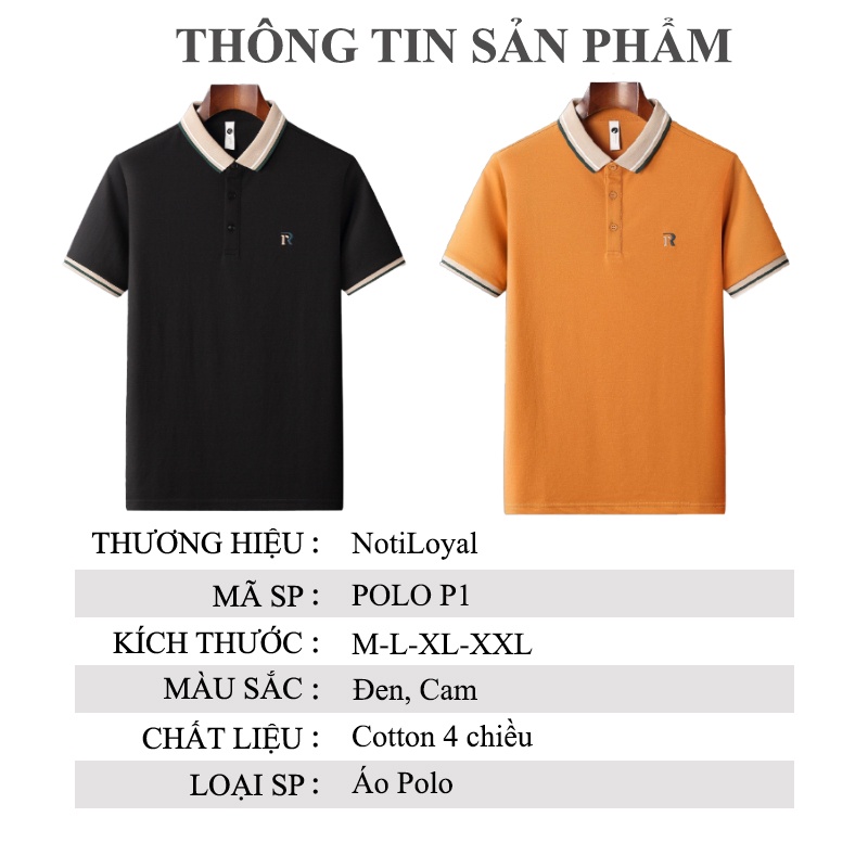 Áo Polo nam nữ R-Zor vải cotton form slimfit body đẹp cao cấp PL02 - Notiloyal
