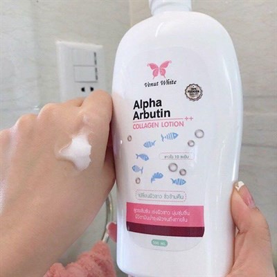 Dưỡng thể Alpha Arbutin Collagen Lotion 3 Plus+ 500ml