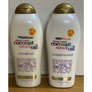 Dầu Gội/Xả Mềm Tóc OGX Extra Strength Damage Remedy + Coconut Miracle Oil 577ml