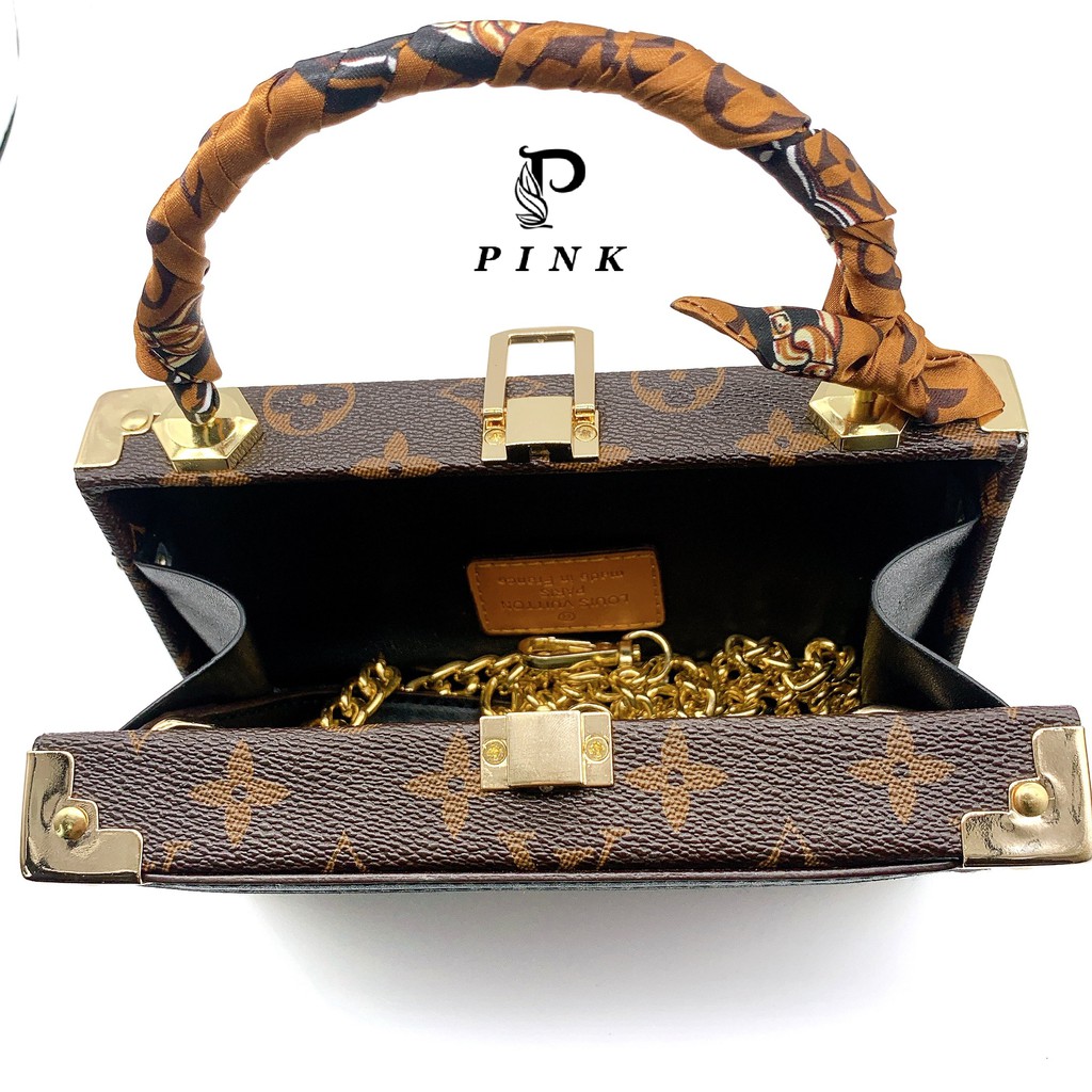 Túi xách nữ cao cấp hàng hiệu , Túi cốp siêu đẹp tặng kèm khăn quấn sang chảnh P14 - Pink Shop | BigBuy360 - bigbuy360.vn