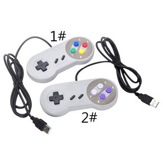 Tay cầm chơi game 4 nút super nintendo snes usb cho pc / mac