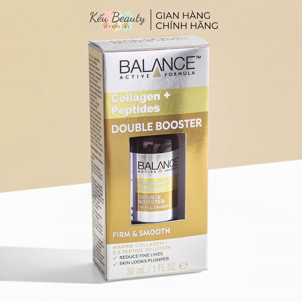 Tinh chất Balance Active Formula Collagen + Peptides Double Booster Serum 30ml