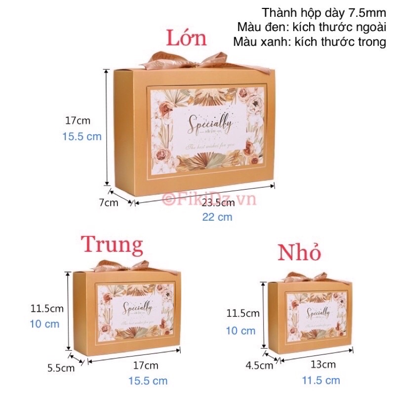 Hộp quà 17*10*5.5cm/ hộp quà tặng