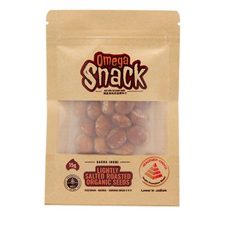 Omega snack - hạt sacha inchi rang muối - túi 15gr