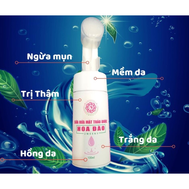 SỮA RỬA MẶT CAO HOA ĐÀO- CTY XUÂN XANH