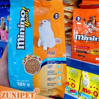 Thức ăn hạt cho mèo mọi lứa tuổi MININO YUM 350g