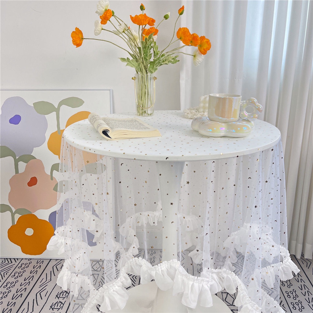 Mục Vụ Phong Cách Tròn Khăn Trải Bàn Vải Ren Khăn Trải Bàn Hình Chữ Nhật Khăn Trải Bàn Vuông Nhà Bộ Bàn Cà Phê