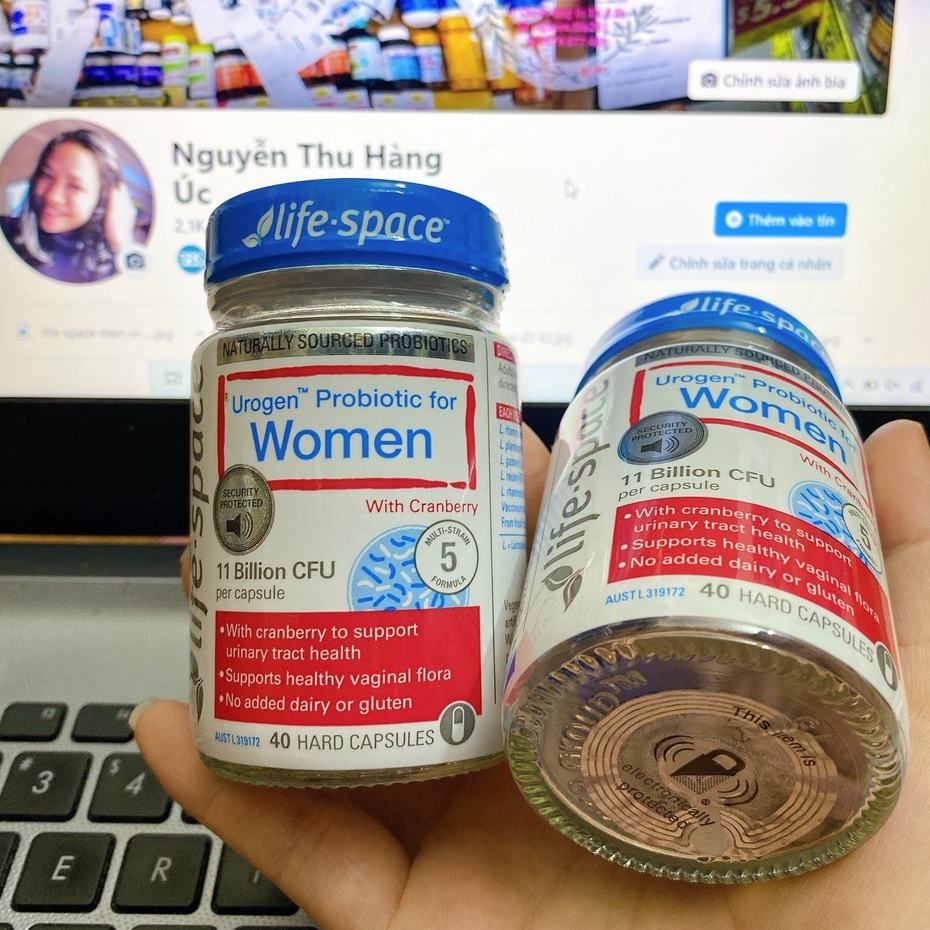 Men vi sinh cho phụ nữ life space urogen probiotic for women 40 viên - men lifespace tiết niệu, vùng kín