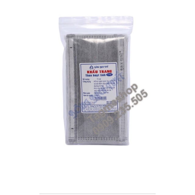 Bông Bạch Tuyết - Khẩu trang y tế 4 lớp than hoạt tính - Bao bì mới - 50cái/hộp | BigBuy360 - bigbuy360.vn