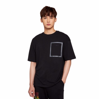 Áo Thun BOO Nam  Dáng Rộng Loose 100% Cotton Cao Cấp In Viền Túi Ngực Độc Đáo