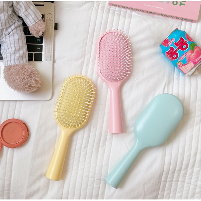 MVP2637 LƯỢC CHẢI TÓC MÀU PASTEL, LƯỢC GỠ RỐI NHIỀU MÀU DỄ THƯƠNG