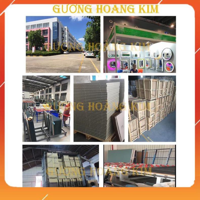 Gương led toàn thân treo tường cảm ứng cách viền 3 màu, gương trang trí phòng khách kích thước 50x160cm MIRRORTOCTOC