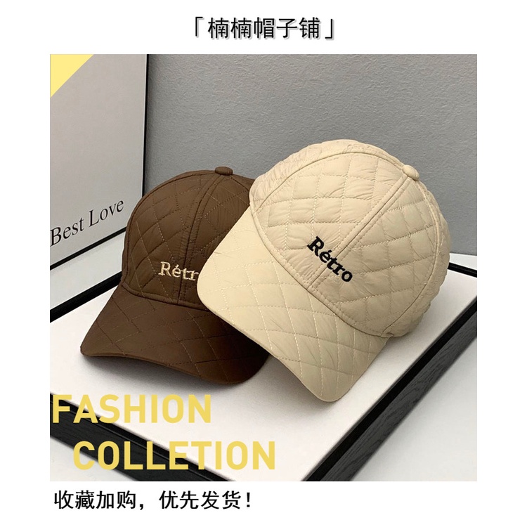 Mũ Lưỡi Trai Màu Đen Thêu Chữ Đơn Giản Thời Trang Thu Đông Phong Cách Hàn Quốc Cho Cặp Đôi