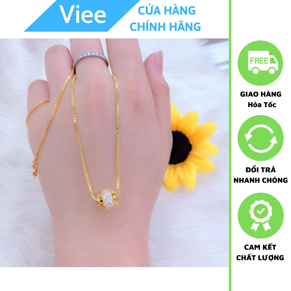 Dây Chuyền Nữ Xi Vàng 18k Cao Cấp Hàn Quốc Viee129G
