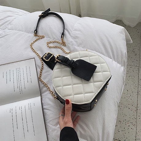 Túi Đeo Chéo Hình Thoi Nhỏ Nhắn Phối Dây Xích Thời Trang