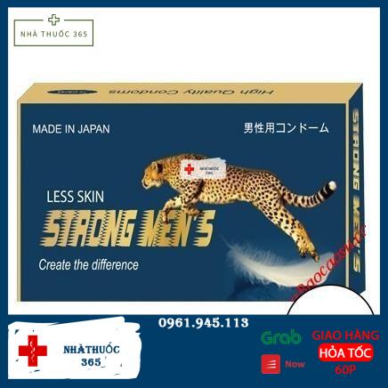 [Made In Japan] Bao Cao Su STRONG MEN LESS SKIN - Kéo Dài Cuộc Yêu - Hộp 12c
