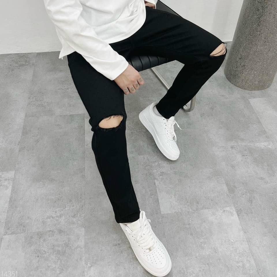 Quần Skinny nam rách gối