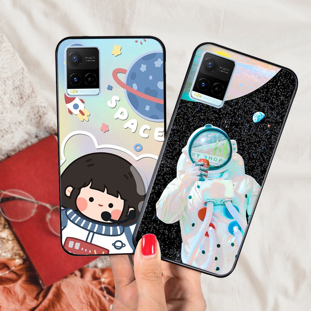 Ốp lưng Vivo Y21 - Vivo Y21s mẫu phi hành gia cực đẹp siêu cute
