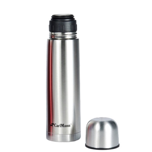 Bình Giữ Nhiệt Inox Carlmann BES523 500ml - Màu Bạc, Dung Lượng 500ml