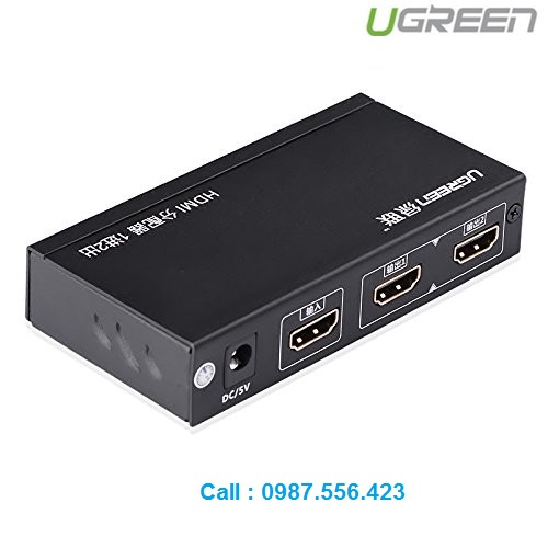 Bộ chia tín hiệu HDMI 1 ra 2 Ugreen mã UG- 40201 chuẩn 1.4V