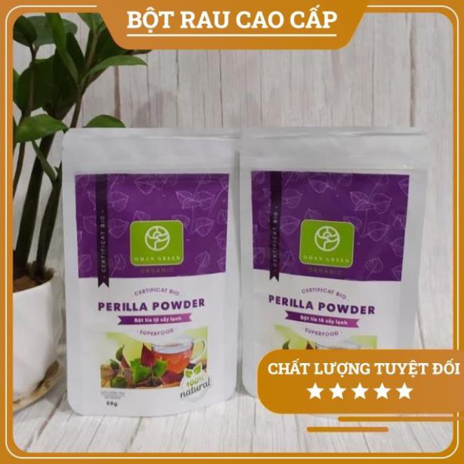 Bột Tía Tô Ohan Green Cao Cấp Organic 100%,Sấy Lạnh Nhật Bản Hỗ Trợ Giảm Cân Xóa Nám Đẹp Da,50 gram,Freeship