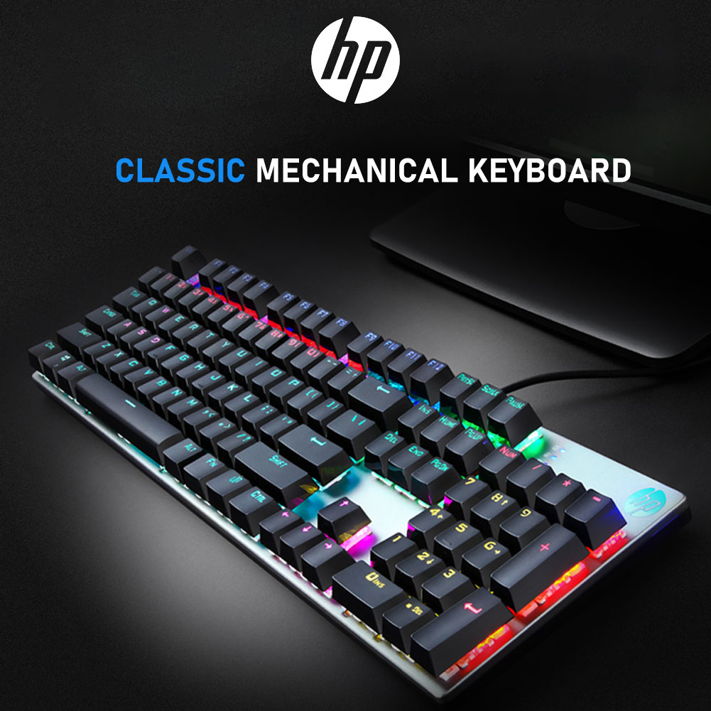 Bàn Phím Cơ HP GK400 Có Dây Chống Nóng Nhiều Màu Sắc
