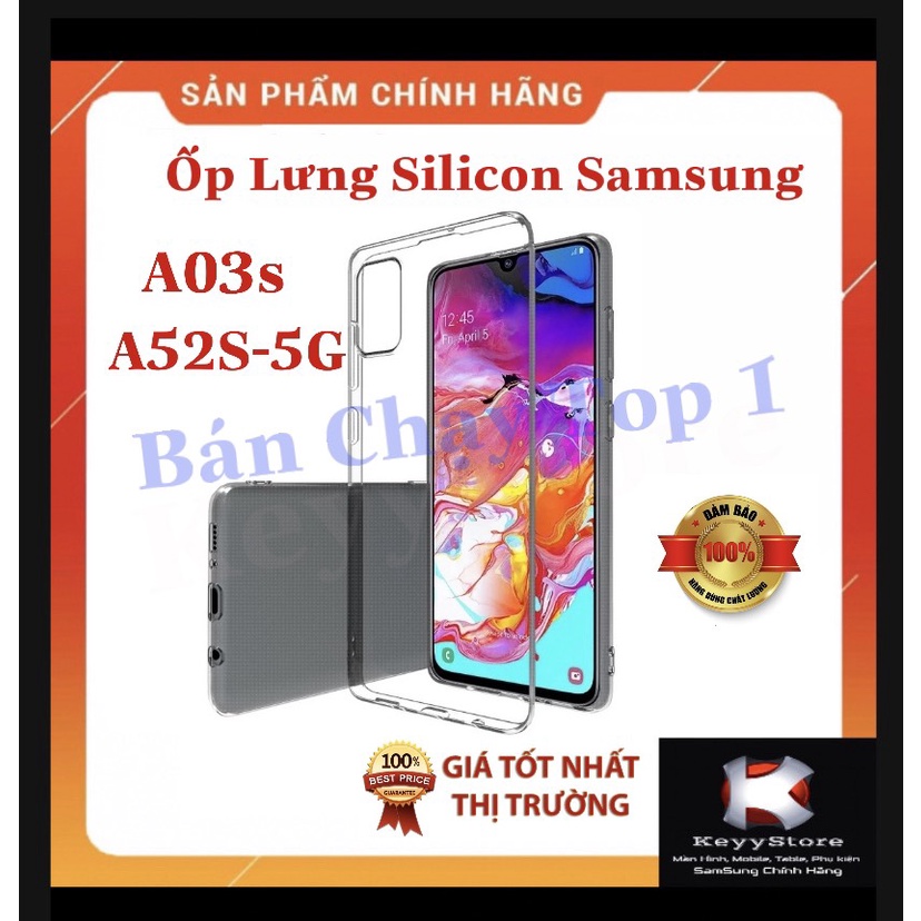 ❤️KeyyStore❤️ Ốp lưng silicon trong Samsung A03 A13 A23 A33 A53 A03S M22 A52s 5G S21 FE Bảo Vệ Máy Chống Va Đập Bán chạy