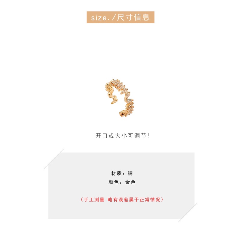 Nhẫn đính đá zircon 2021 thời trang cho nữ