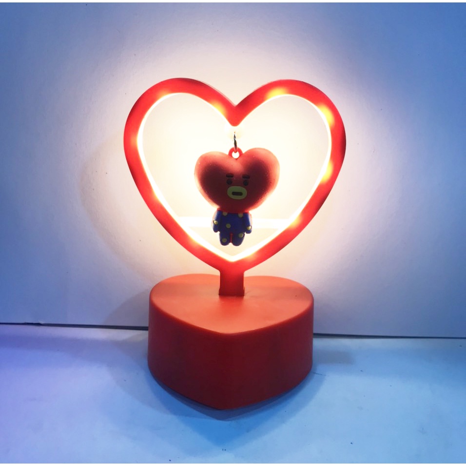 đèn led tim tròn bangtan army DLT4 dễ thương cute  idol kpop