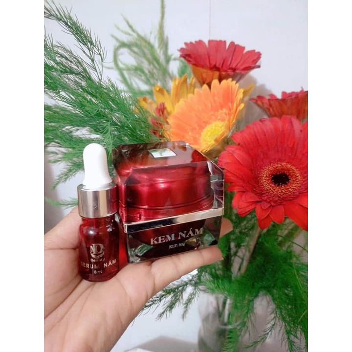 Kem Face Nám Lựu Đỏ MD Beauty - Combo Melasma Làm Mờ Thâm Nám Tàn Nhang Dưỡng Trắng Da