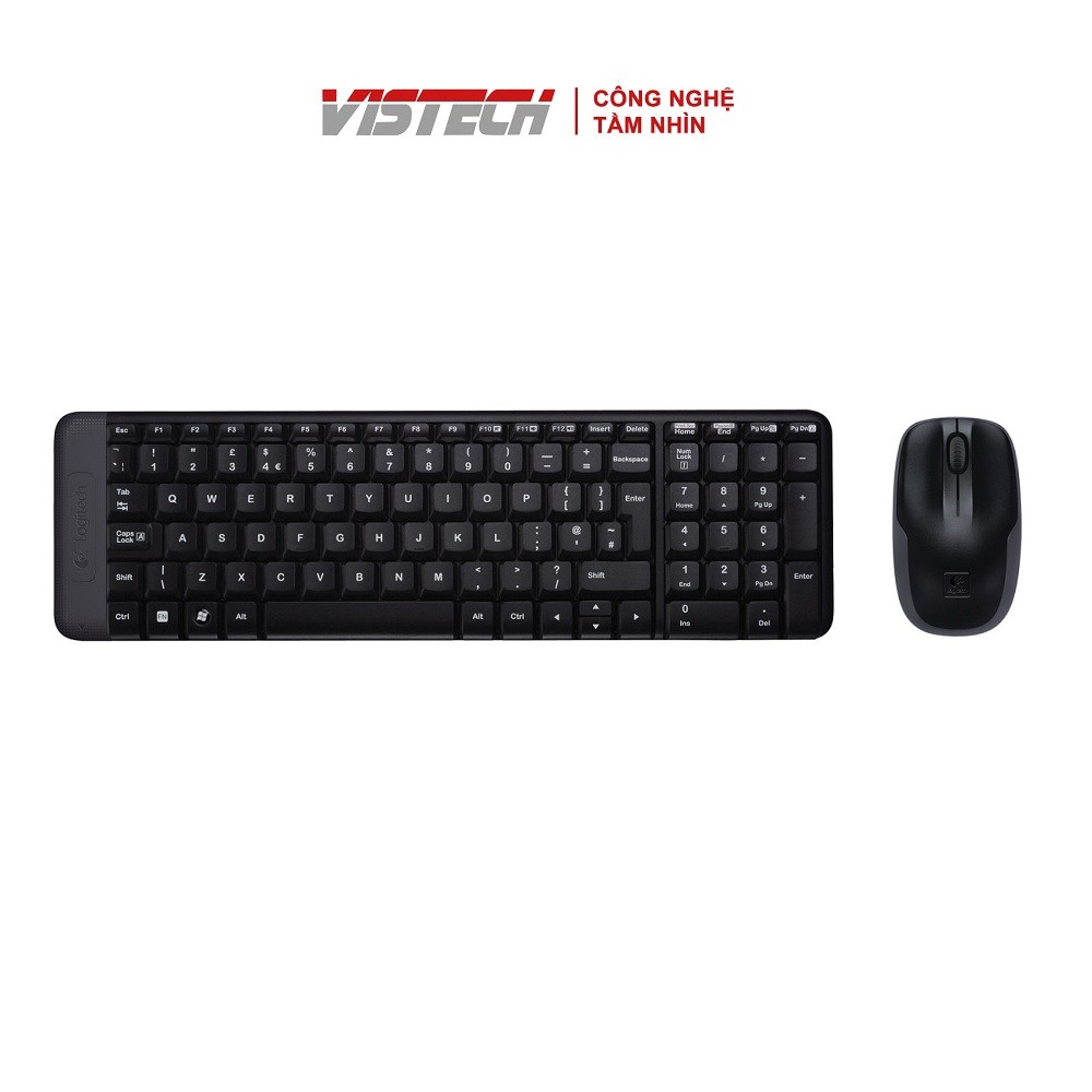 Bộ Bàn Phím Không Dây Logitech MK220