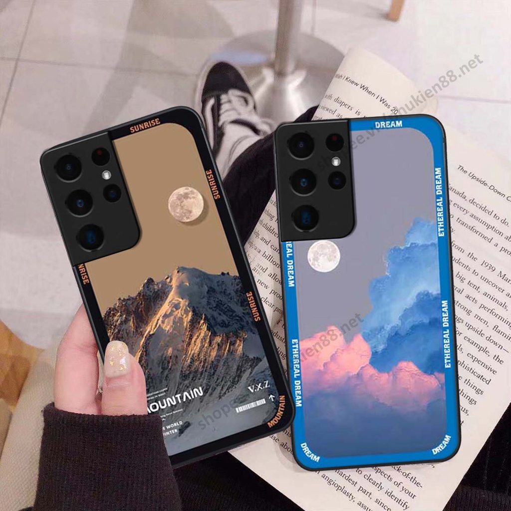 Ốp Samsung S21 Ultra hình vũ trụ, mountain, cloud phong cách cá tính