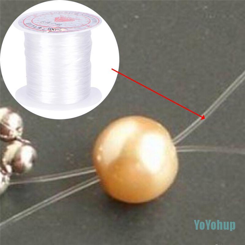 Cuộn Dây Cước Co Giãn 0.8mm Dùng Làm Đồ Trang Sức Thủ Công