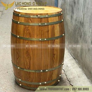 TỦ RƯỢU THÙNG GỖ SỒI TRANG TRÍ