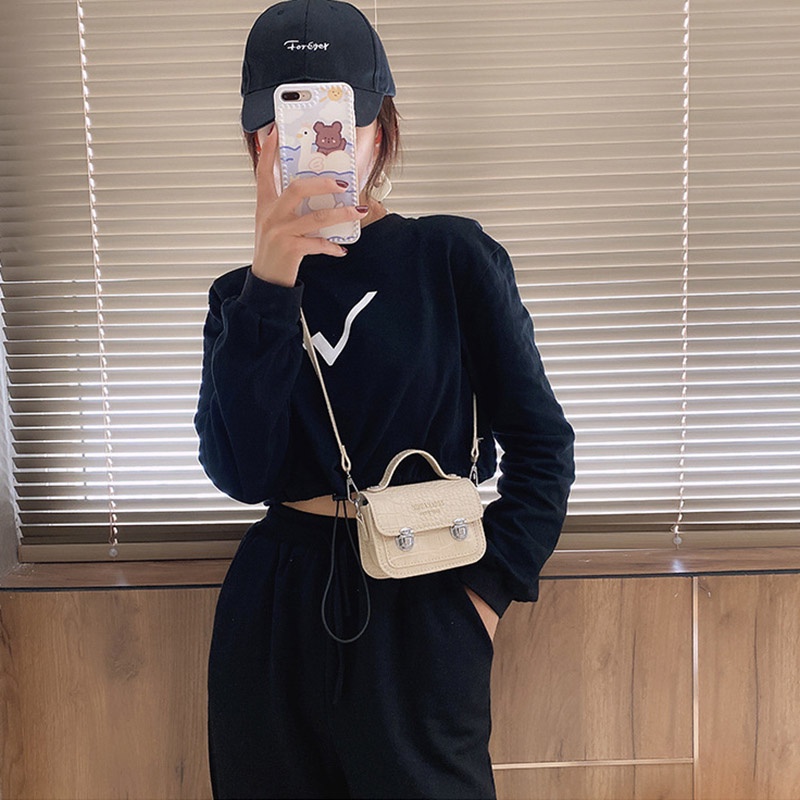 Túi đeo chéo vai IELGY thiết kế đơn giản thời trang dành cho nữ