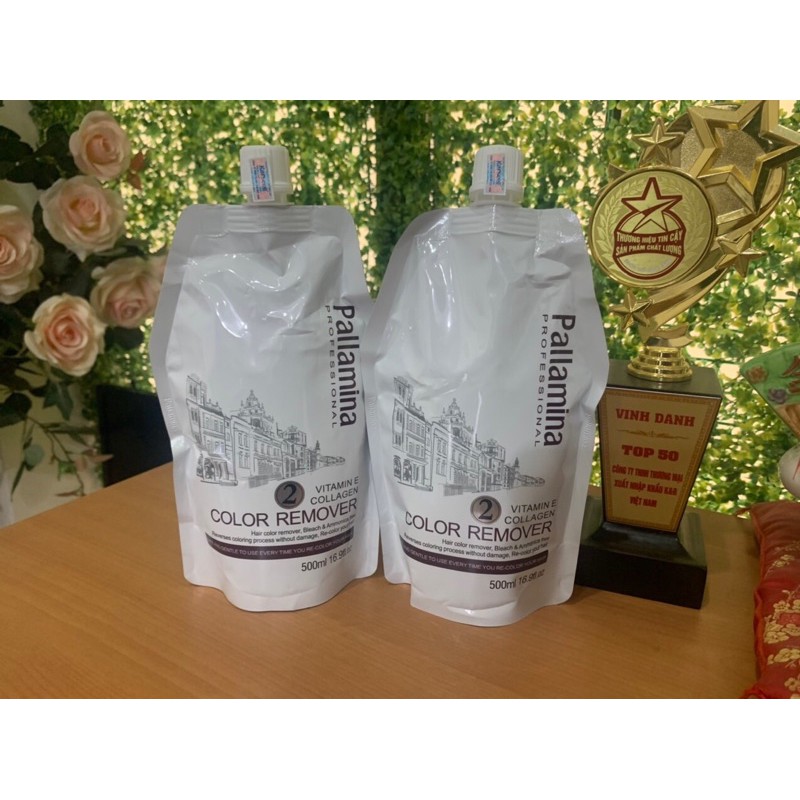 Bóc màu đỏ đen pallamina